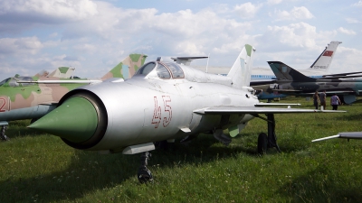 Photo ID 186551 by Lukas Kinneswenger. Ukraine Air Force Mikoyan Gurevich MiG 21PFM, 45