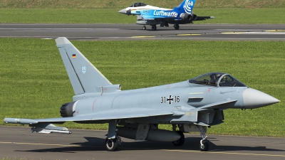 Photo ID 187207 by Thomas Ziegler - Aviation-Media. Germany Air Force Eurofighter EF 2000 Typhoon S, 31 16