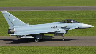 Photo ID 187208 by Thomas Ziegler - Aviation-Media. Germany Air Force Eurofighter EF 2000 Typhoon S, 31 16