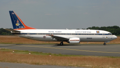 Photo ID 22467 by Klemens Hoevel. Thailand Air Force Boeing 737 448, HS HRH