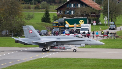 Photo ID 188413 by Agata Maria Weksej. Switzerland Air Force McDonnell Douglas F A 18C Hornet, J 5007