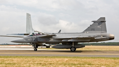 Photo ID 188608 by Jan Eenling. Hungary Air Force Saab JAS 39C Gripen, 32