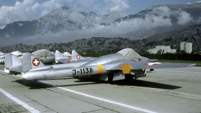 Photo ID 196700 by Joop de Groot. Switzerland Air Force De Havilland DH 100 Vampire FB 6, J 1138