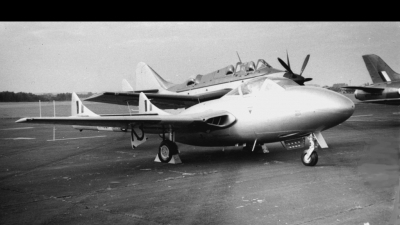 Photo ID 2541 by John James. UK Air Force De Havilland DH 115 Vampire T 11,  