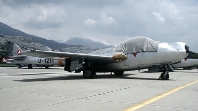 Photo ID 197265 by Joop de Groot. Switzerland Air Force De Havilland DH 115 Vampire T 55, U 1211