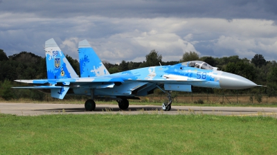 Photo ID 198410 by Milos Ruza. Ukraine Air Force Sukhoi Su 27P1M,  