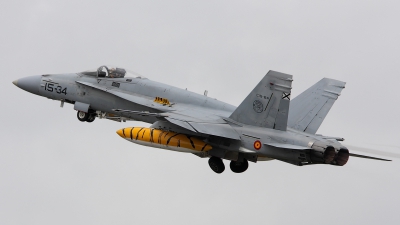 Photo ID 23648 by Simon Gregory - AirTeamImages. Spain Air Force McDonnell Douglas C 15 Hornet EF 18A, C 15 64