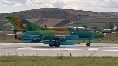 Photo ID 200097 by Alexandru Chirila. Romania Air Force Mikoyan Gurevich MiG 21UM Lancer B, 9516