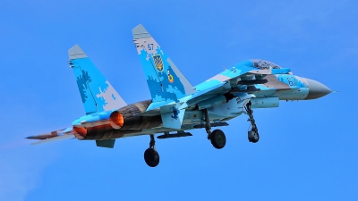 Photo ID 200405 by Radim Spalek. Ukraine Air Force Sukhoi Su 27UB,  