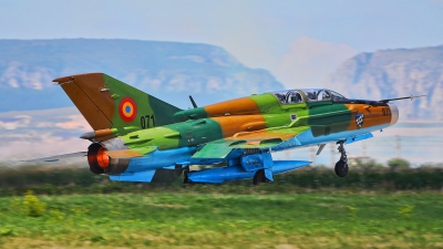 Photo ID 201766 by Radim Spalek. Romania Air Force Mikoyan Gurevich MiG 21UM Lancer B, 071