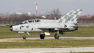 Photo ID 202386 by Chris Lofting. Croatia Air Force Mikoyan Gurevich MiG 21UMD, 167
