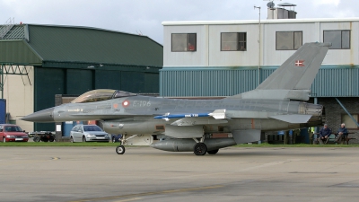 Photo ID 23939 by Barry Swann. Denmark Air Force General Dynamics F 16AM Fighting Falcon, E 196