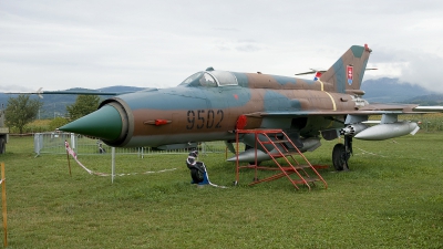 Photo ID 202816 by Joop de Groot. Slovakia Air Force Mikoyan Gurevich MiG 21MF, 9502