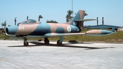 Photo ID 203659 by Carl Brent. Israel Air Force Dassault MD 450 Ouragan, 113