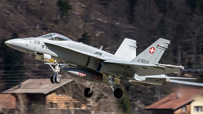Photo ID 204279 by Thomas Ziegler - Aviation-Media. Switzerland Air Force McDonnell Douglas F A 18C Hornet, J 5013