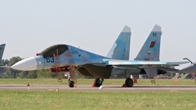Photo ID 204861 by Milos Ruza. Belarus Air Force Sukhoi Su 27UBM, 63 BLUE