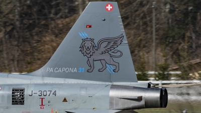 Photo ID 205725 by Martin Thoeni - Powerplanes. Switzerland Air Force Northrop F 5E Tiger II, J 3074