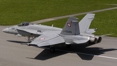 Photo ID 206717 by Sven Zimmermann. Switzerland Air Force McDonnell Douglas F A 18C Hornet, J 5026