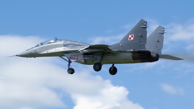 Photo ID 24311 by Sebastian Lemanski - EPGD Spotters. Poland Air Force Mikoyan Gurevich MiG 29GT 9 51, 4123