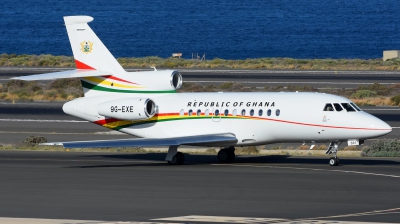 Photo ID 209608 by Alejandro Hernández León. Ghana Government Dassault Falcon 900EX, 9G EXE