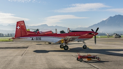 Photo ID 212084 by Martin Thoeni - Powerplanes. Switzerland Air Force Pilatus NCPC 7 Turbo Trainer, A 916