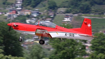 Photo ID 210809 by Ludwig Isch. Switzerland Air Force Pilatus NCPC 7 Turbo Trainer, A 915