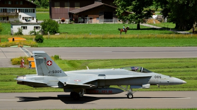 Photo ID 211800 by Sven Zimmermann. Switzerland Air Force McDonnell Douglas F A 18C Hornet, J 5005