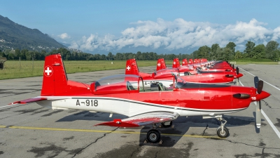 Photo ID 211838 by Martin Thoeni - Powerplanes. Switzerland Air Force Pilatus NCPC 7 Turbo Trainer, A 918