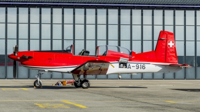 Photo ID 211885 by Martin Thoeni - Powerplanes. Switzerland Air Force Pilatus NCPC 7 Turbo Trainer, A 916