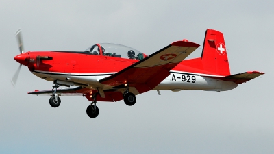 Photo ID 214035 by Carl Brent. Switzerland Air Force Pilatus NCPC 7 Turbo Trainer, A 929