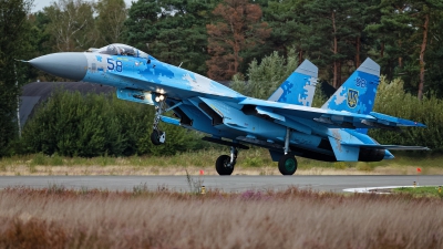 Photo ID 215491 by Rainer Mueller. Ukraine Air Force Sukhoi Su 27P1M,  