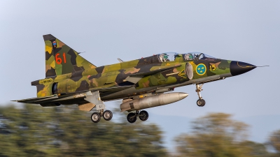 Photo ID 215844 by Radim Koblizka. Private Swedish Air Force Historic Flight Saab Sk37E Viggen, SE DXO