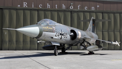 Photo ID 25268 by Simon Gregory - AirTeamImages. Germany Air Force Lockheed RF 104G Starfighter, 24 85