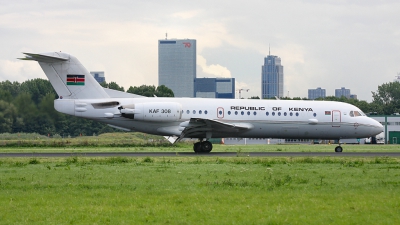 Photo ID 25307 by mark van der vliet. Kenya Air Force Fokker 70, KAF308