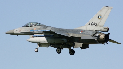 Photo ID 221567 by Arie van Groen. Netherlands Air Force General Dynamics F 16AM Fighting Falcon, J 643