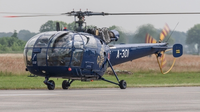 Photo ID 221895 by Jan Eenling. Netherlands Air Force Aerospatiale SA 316B Alouette III, A 301