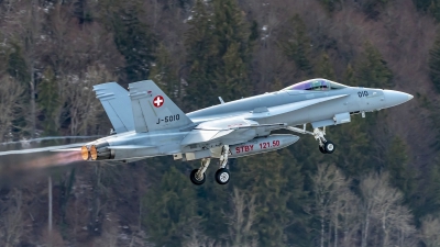 Photo ID 222809 by Martin Thoeni - Powerplanes. Switzerland Air Force McDonnell Douglas F A 18C Hornet, J 5010