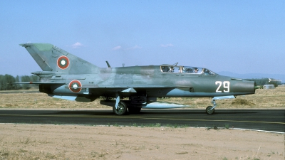 Photo ID 25579 by Joop de Groot. Bulgaria Air Force Mikoyan Gurevich MiG 21UM, 29