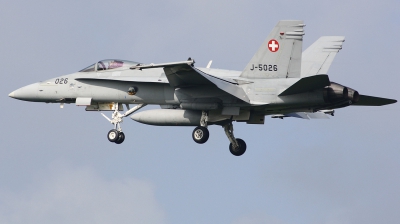 Photo ID 224222 by Arie van Groen. Switzerland Air Force McDonnell Douglas F A 18C Hornet, J 5026