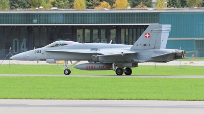 Photo ID 225026 by Milos Ruza. Switzerland Air Force McDonnell Douglas F A 18C Hornet, J 5003
