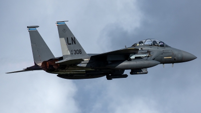 Photo ID 226832 by Thomas Ziegler - Aviation-Media. USA Air Force McDonnell Douglas F 15E Strike Eagle, 91 0308