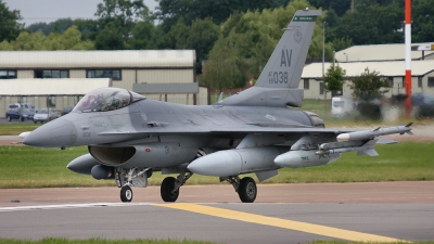 Photo ID 25968 by mark van der vliet. USA Air Force General Dynamics F 16C Fighting Falcon, 89 2038