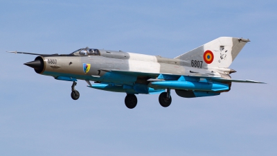 Photo ID 229356 by Matthias Bienentreu. Romania Air Force Mikoyan Gurevich MiG 21MF 75 Lancer C, 6807