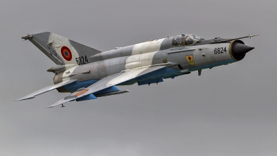 Photo ID 230100 by Craig Pelleymounter. Romania Air Force Mikoyan Gurevich MiG 21MF 75 Lancer C, 6824