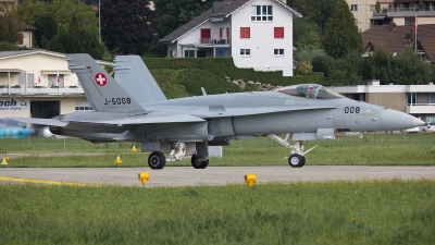 Photo ID 230609 by Sybille Petersen. Switzerland Air Force McDonnell Douglas F A 18C Hornet, J 5008