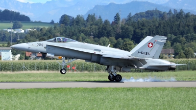 Photo ID 230664 by Sybille Petersen. Switzerland Air Force McDonnell Douglas F A 18C Hornet, J 5025