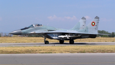 Photo ID 26395 by Georgi Petkov. Bulgaria Air Force Mikoyan Gurevich MiG 29A 9 12A, 32