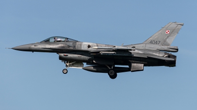 Photo ID 233694 by Jan Eenling. Poland Air Force General Dynamics F 16C Fighting Falcon, 4047