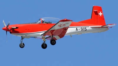 Photo ID 233768 by Aldo Bidini. Switzerland Air Force Pilatus NCPC 7 Turbo Trainer, A 915