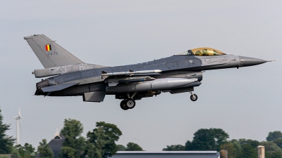 Photo ID 234952 by Jan Eenling. Belgium Air Force General Dynamics F 16AM Fighting Falcon, FA 72